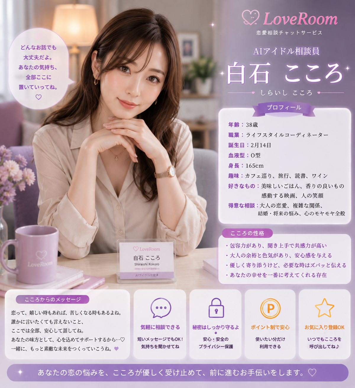 白石 こころのプロフィール